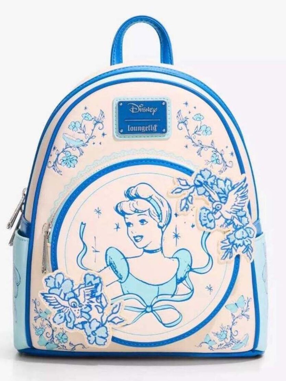 Loungefly Disney  NWT Cinderella Tonal Portrait Mini Backpack